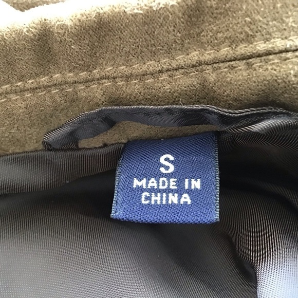 Faux suede brown blazer Roundtree & Yorke size Small - Picture 9 of 10